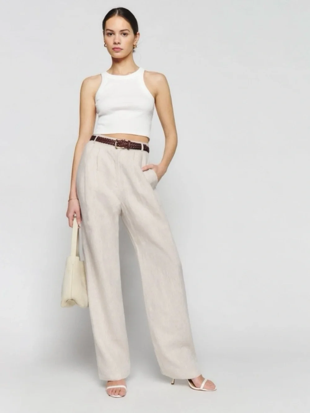 Reformation Mason Pant Trouser Linen size 4